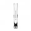Pulseira Connect 20mm em pele com remendo de silicone (130mm M/L) Branco