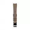 Pulseira Connect 20mm em pele com remendo de silicone (130mm M/L) Taupe