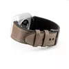 Pulseira Connect 20mm em pele com remendo de silicone (130mm M/L) Taupe