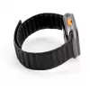 Pulseira Connect Watch 42/44/45mm em sarja fina tecida com corrente magnética Preto