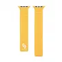 Pulseira Connect Watch 42/44/45mm em sarja fina tecida com corrente magnética Amarelo