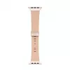 Pulseira Connect Watch 38/40/41mm em pele com fecho de laço simples Rosa