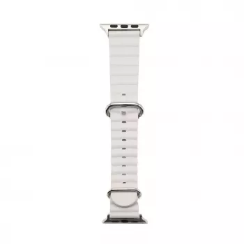 Pulseira Connect Watch 38/40/41mm Marine em pele Starlight