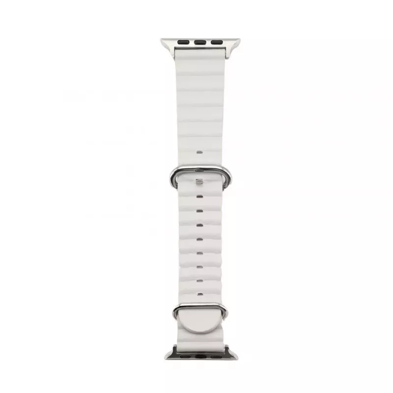 Pulseira Connect Watch 38/40/41mm Marine em pele Starlight