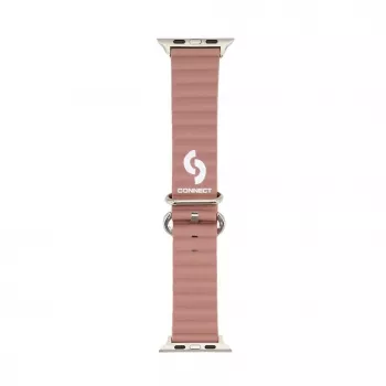 Pulseira Connect Watch 38/40/41mm Marine em pele Roxo-fumado