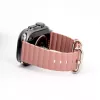 Pulseira Connect Watch 38/40/41mm Marine em pele Roxo-fumado