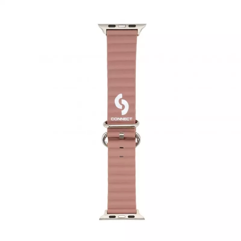 Pulseira Connect Watch 42/44/45mm Marine em pele Roxo-fumado