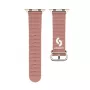 Pulseira Connect Watch 42/44/45mm Marine em pele Roxo-fumado