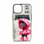 Capa iLike para Apple iPhone 14 em PC e silicone Spider Sense Branco e rosa