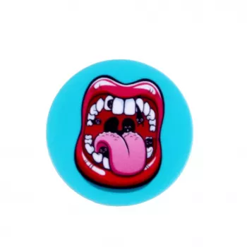 Suporte universal iLike Pop Holder Lips Rosa e azul