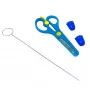 iLike S3 conjunto de acessórios 3in1 para caneta 3D – agulha de limpeza / tesoura / 2 dedais