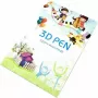 iLike S6 livro de colorir para caneta 3D para criar figuras e aprender, 40 modelos
