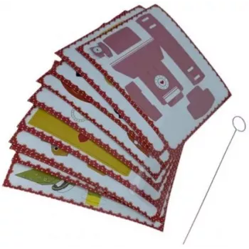 iLike S7 conjunto de acessórios 3em1 para caneta de impressão 3D - prancheta, moldes de papel, agulha de limpeza
