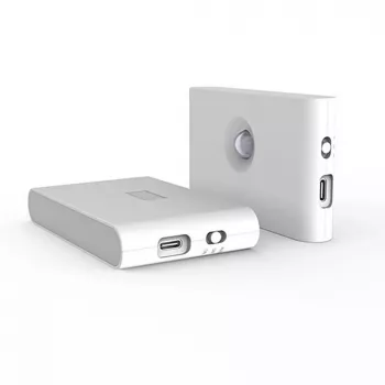 Elight T1 lâmpada de parede com bateria LED 1W de projeção dupla com sensor de movimento/crepuscular 2700K USB-C branco