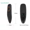 CP G10s rato aéreo universal para Smart TV - telecomando sem fios / IR com assistente de voz e giroscópio, preto