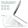 iLike STM1 suporte metálico dobrável para portátil de 10-17,3 polegadas - prateado