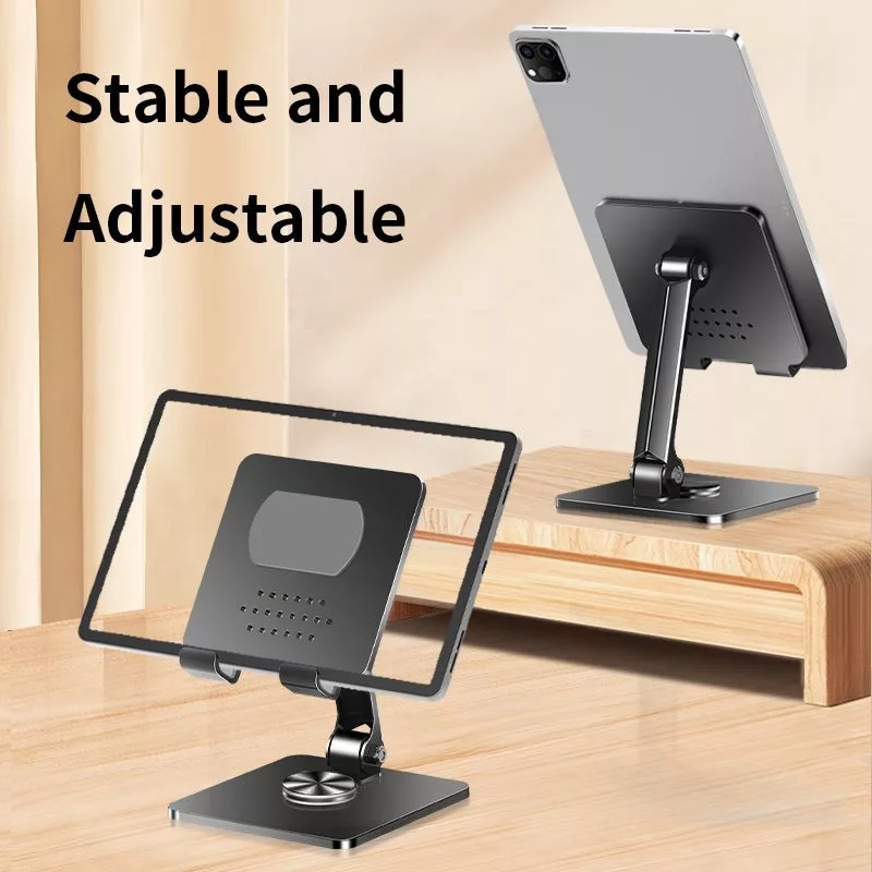 iLike STM4 suporte metálico para tablet com ângulo perfeito ajustável e rotação de 360°, preto
