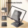 iLike STM4 suporte metálico para tablet com ângulo perfeito ajustável e rotação de 360°, preto