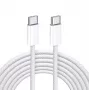 iLike cabo USB-C para USB-C 65W 2M branco