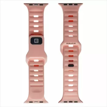 Evelatus Watch 42/44/45 Sport Silicone Loop rosa claro
