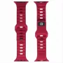 Evelatus Watch 38/40/41 Sport Silicone Loop vermelho escuro