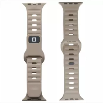 Evelatus Watch 38/40/41 Sport Silicone Loop cinzento bege