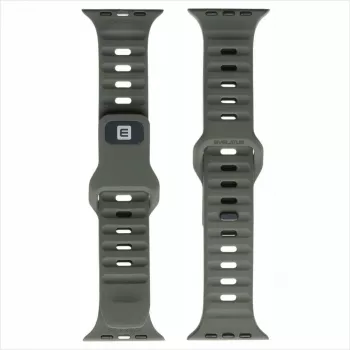 Evelatus Watch 42/44/45 Sport Silicone Loop verde escuro