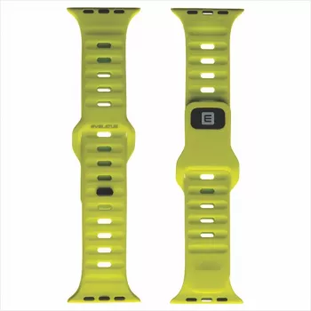 Evelatus Watch 42/44/45 Sport Silicone Loop amarelo ultra
