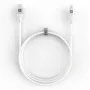 Evelatus cabo USB-C para Lightning 2,0M 60W (MFI09) caixa de alumínio trançado branco