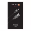 Evelatus Cabo USB-A para USB-C 1,2 m Nylon trançado Preto
