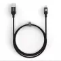 Evelatus Cabo USB-A para USB-C 1,2 m Nylon trançado Preto