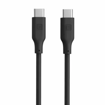Evelatus Cabo de silicone USB-C para USB-C 1,2 m 60 W / 20 V 3 A Preto