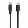 Evelatus Cabo de silicone USB-C para USB-C 1,2 m 60 W / 20 V 3 A Preto
