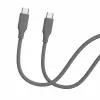 Evelatus Cabo de silicone USB-C para USB-C 1,2 m 60 W PD Cinzento