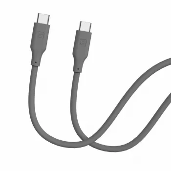 Evelatus Cabo de silicone USB-C para USB-C 1,2 m 60 W PD Cinzento