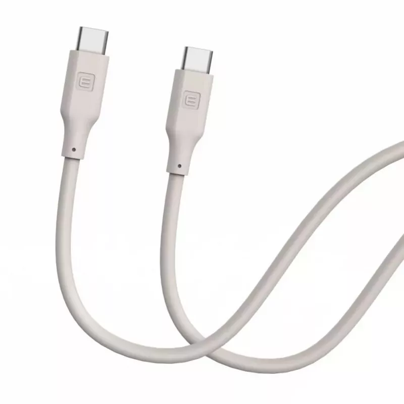 Evelatus cabo de silicone USB-C para USB-C 1,2m 60W / 20V 3A cinzento quente