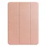 iLike Galaxy Tab S9 FE Capa com suporte Tri-Fold em pele ecológica rosa-ouro