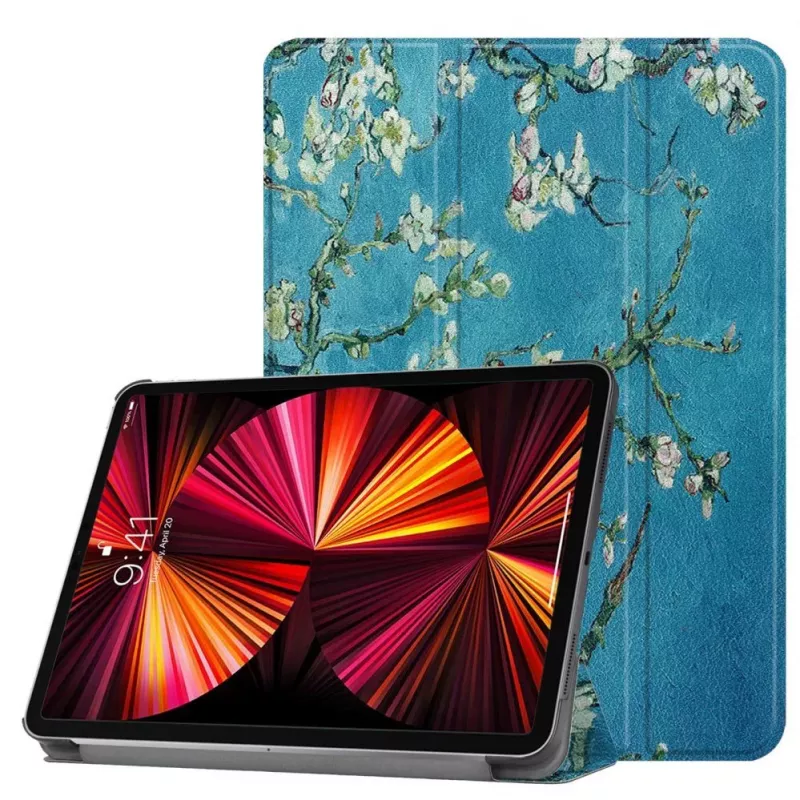iLike iPad Air 3 10.5 3.ª geração / iPad Pro Capa com suporte Tri-Fold em pele ecológica sakura