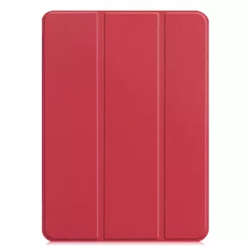 iLike Galaxy Tab S9 FE Plus Capa Tri-Fold com Suporte em Pele Ecológica Rosa Coral