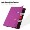iLike Capa com Suporte Tri-Fold em Pele Ecológica para iPad 10.2 Roxo