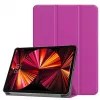 iLike Capa com Suporte Tri-Fold em Pele Ecológica para Galaxy Tab S9 FE Plus Roxo