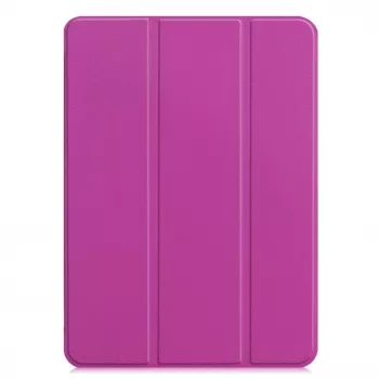 iLike Capa com Suporte Tri-Fold em Pele Ecológica para Tab P11 11.5 2nd Gen TB350 Roxo