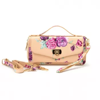 Evelatus Carteira Universal com Suporte Floral Bege