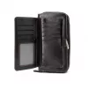 Evelatus Carteira Universal Multifuncional com Pulseira em Pele Preto