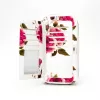 EVELATUS carteira universal design com fecho flor branco