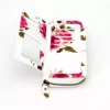 EVELATUS carteira universal design com fecho flor branco