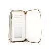 EVELATUS carteira universal design com fecho flor branco