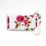 EVELATUS carteira universal design com fecho flor branco
