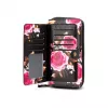 Evelatus carteira universal design com fecho flor preto