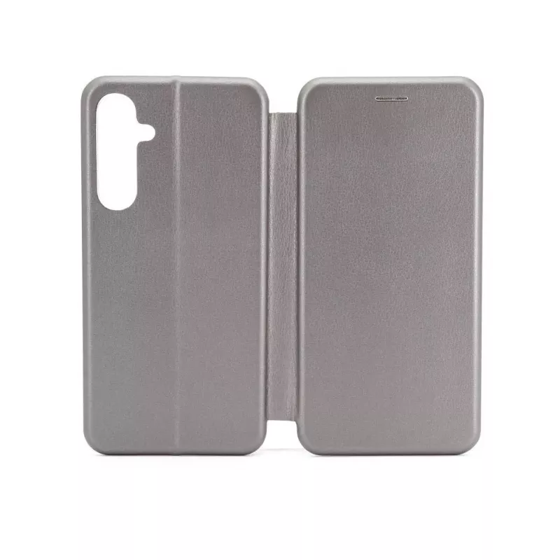 Capa tipo livro iLike para Samsung Galaxy A35 prateado
